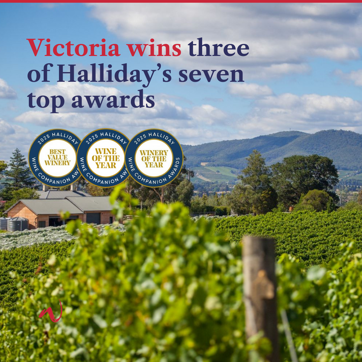 Victoria wins three Halliday top category awards!